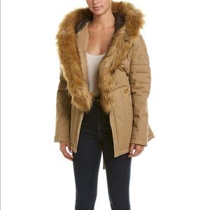 Maje Parka with Hooded Fur